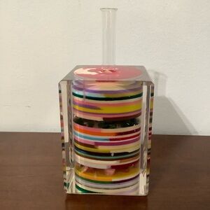 Sobral Brazil Pop Art Acrylic Multi Color Vase